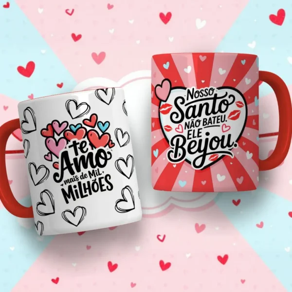 Dia dos Namorados: 30 Artes Criativas para Caneca e Tubolata