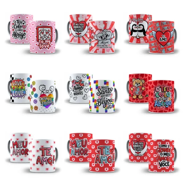 Dia dos Namorados: 30 Artes Criativas para Caneca e Tubolata