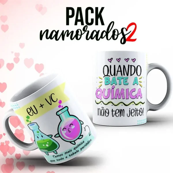 Dia dos Namorados Arte para Caneca - Download Digital