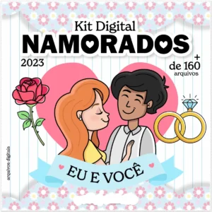 Dia dos Namorados: Kit Digital Temático em PNG