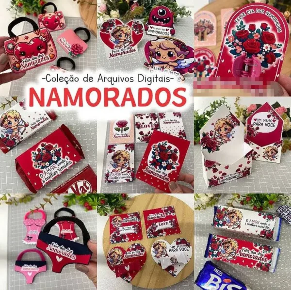 Download Arquivos de Corte Dia dos Namorados - DIY Presentes