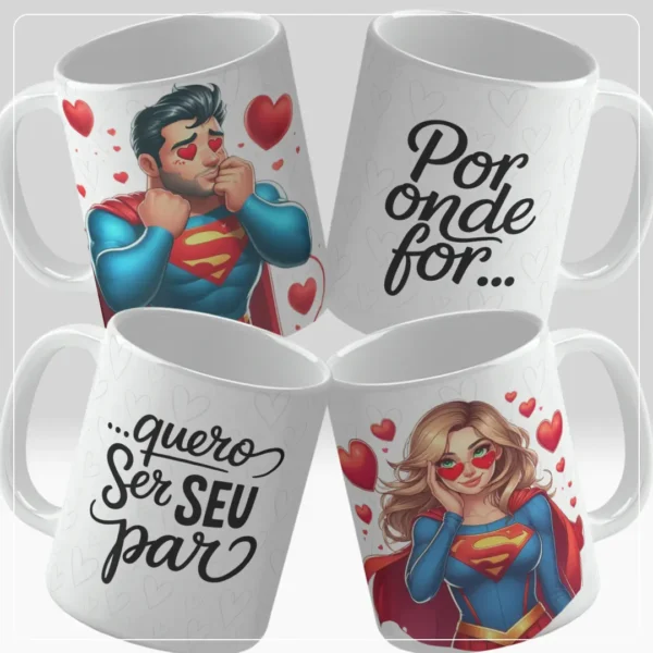 Dupla Perfeita: 16 Artes para Canecas de Namorados