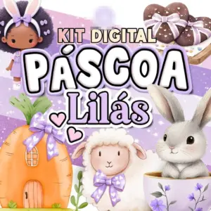 Elementos Digitais Pascoa Lilas Em Png Para Crafters E Designers 8