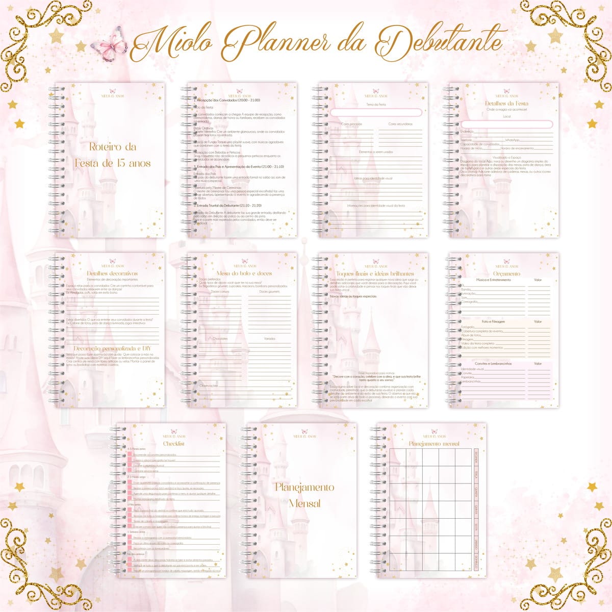 Kit Digital Encadernação 15 Anos Debutante 4 Kit Digital Encadernação 15 Anos Debutante - Imagem 4