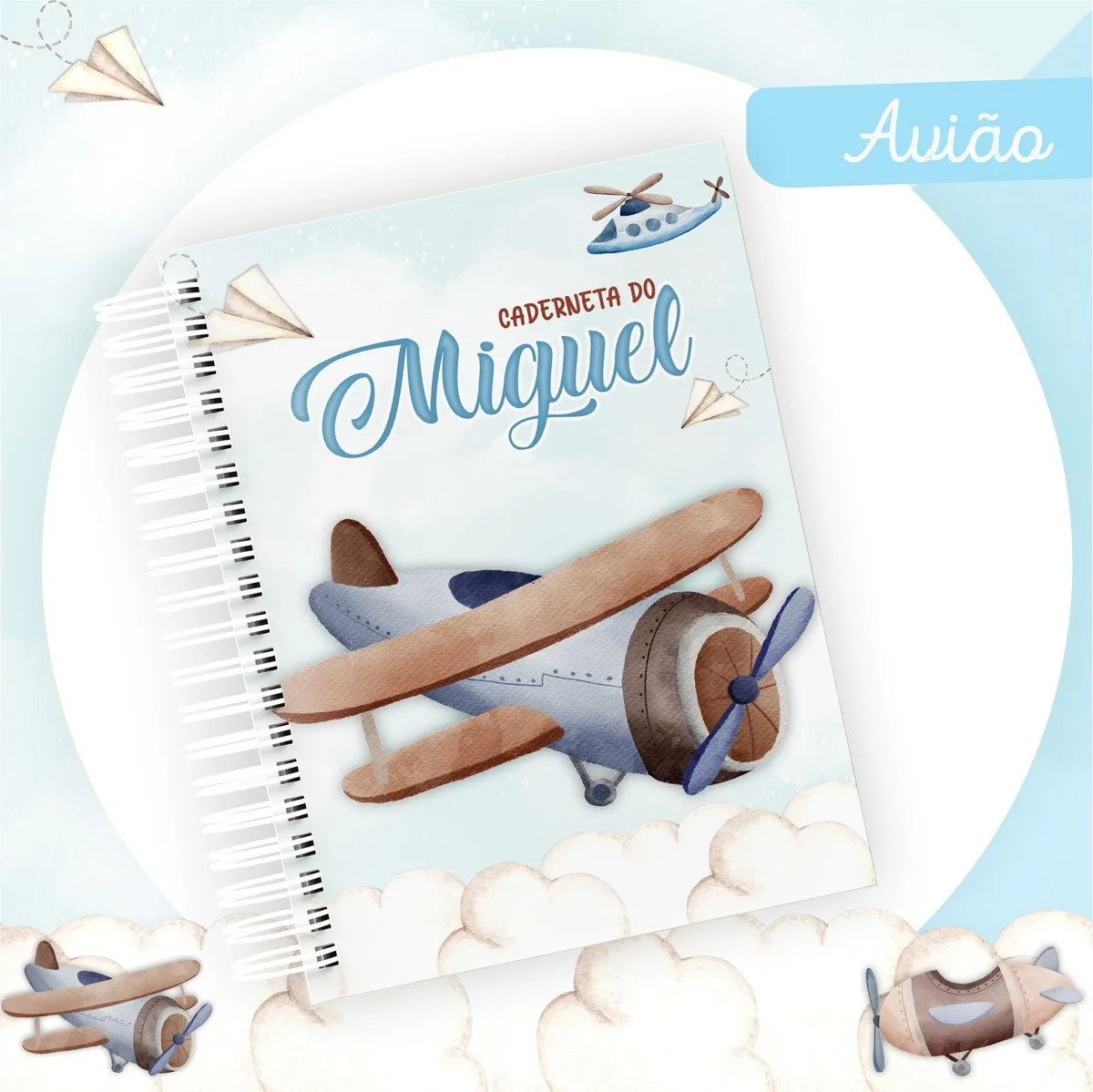 Encadernação Bebê Avião - Arquivo Digital 2 Encadernação Bebê Avião - Arquivo Digital