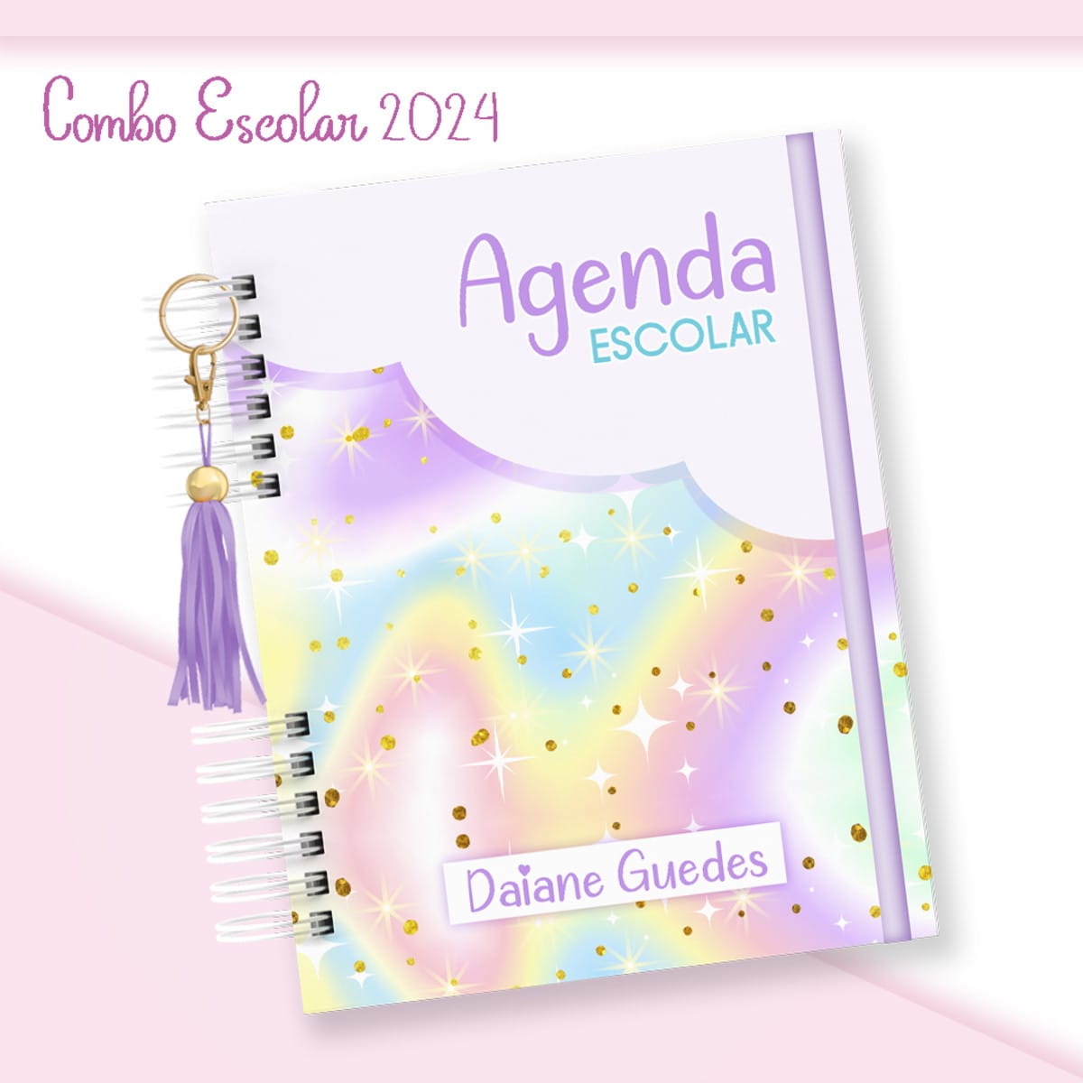 Encadernação Escolar Candy em Kit Digital PNG e PDF 1 Encadernação Escolar Candy em Kit Digital PNG e PDF