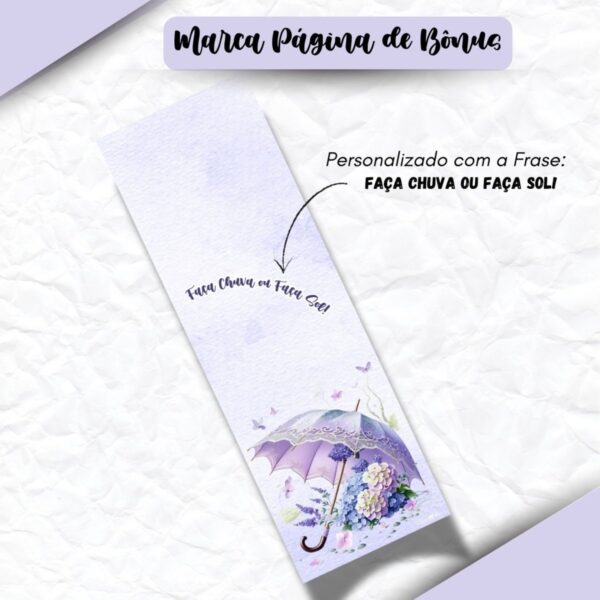 Encadernação Floral Lilás - Arquivo Digital