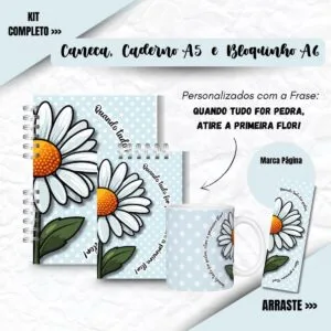 Encadernação Floral Margarida - Arquivo Digital 19 Encadernação Floral Margarida - Arquivo Digital