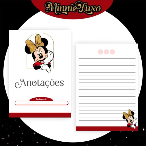 Encadernação Minnie Luxo - Arquivo Digital