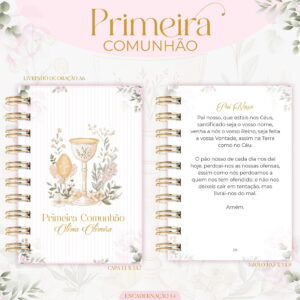 encadernacao primeira comunhao menina arquivo digital
