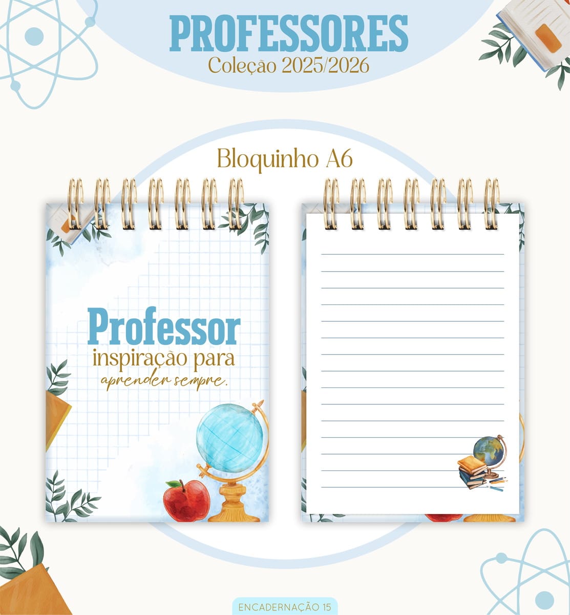 Kit digital Professor Masculino 2026 para encadernação 2 Kit digital Professor Masculino 2026 para encadernação - Imagem 2