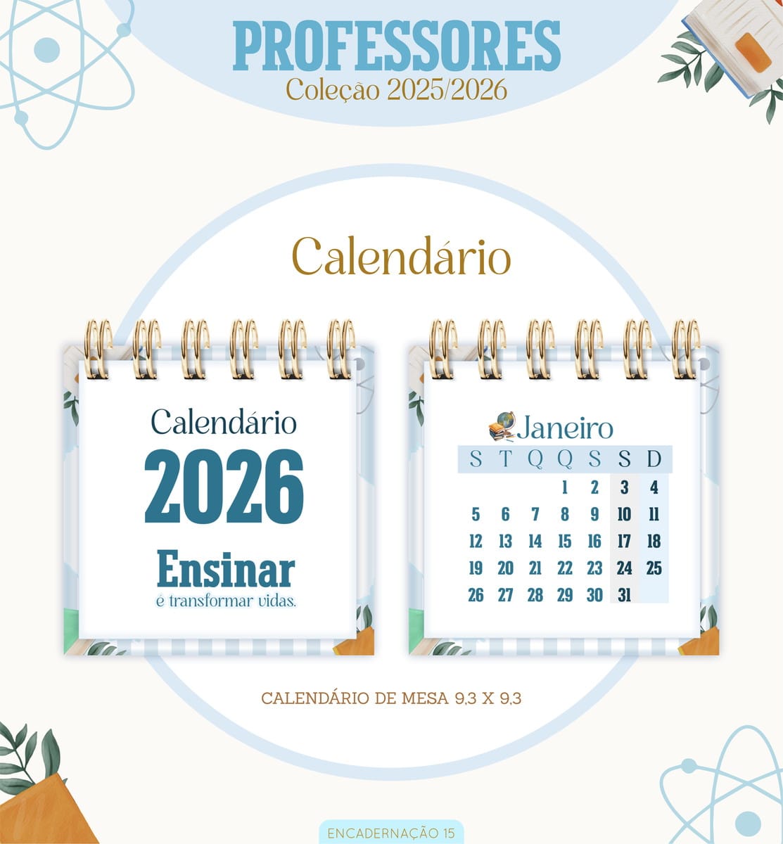 Kit digital Professor Masculino 2026 para encadernação 4 Kit digital Professor Masculino 2026 para encadernação - Imagem 4