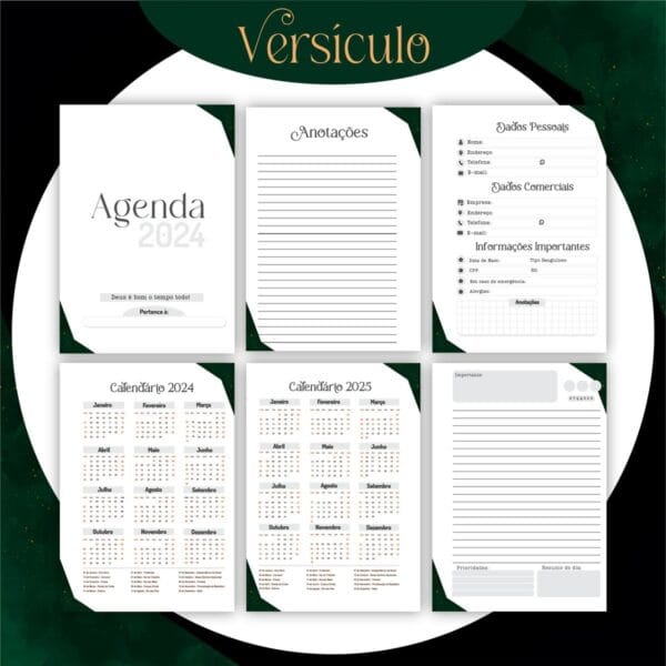 Encadernação Versículos Masculino - Arquivo Digital