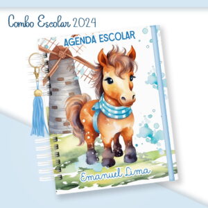 escolar menino cavalo arquivo digital