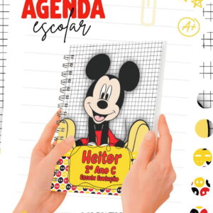 Kit Digital Escolar Mickey com Tabuada e Etiquetas 16 escolar mickey arquivo digital