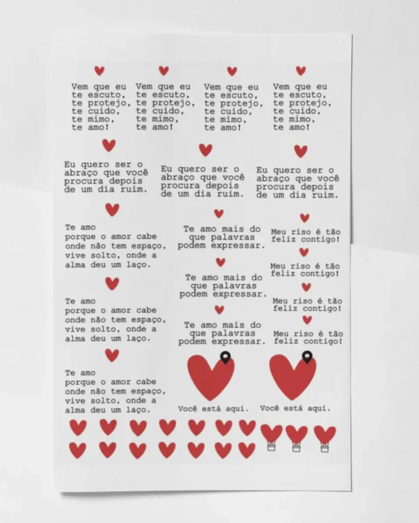 Especial Dia dos Namorados: Frases Prontas DTF em PDF