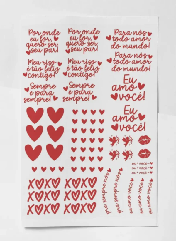 Especial Dia dos Namorados: Frases Prontas DTF em PDF