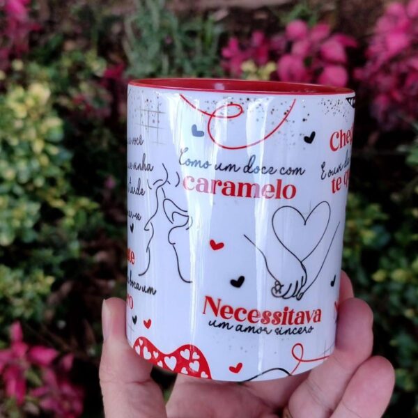 Estampa Caneca Chegaste Roberto Carlos Dia dos Namorados