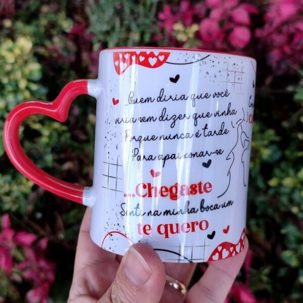 Estampa Caneca Chegaste Roberto Carlos Dia dos Namorados