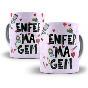 Estampa Caneca Criativa para Profissionais de Enfermagem