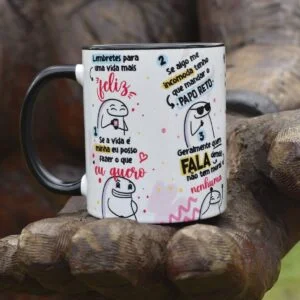 Estampa Caneca Flork 6 Lembretes Para Uma Vida Mais Feliz