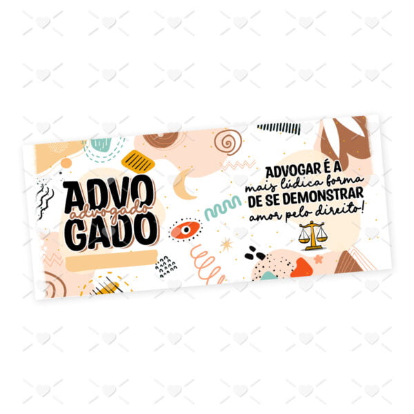 Estampa Caneca Profissões Advogado(a) Direito Sublimação