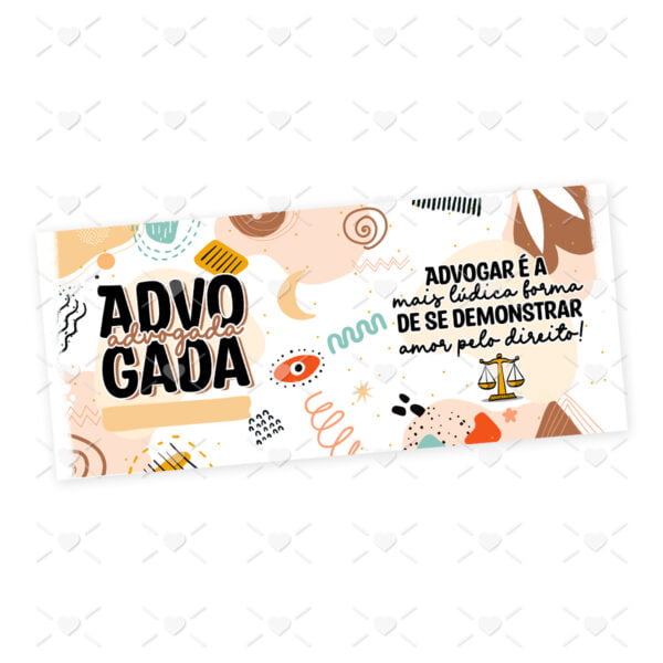 Estampa Caneca Profissões Advogado(a) Direito Sublimação