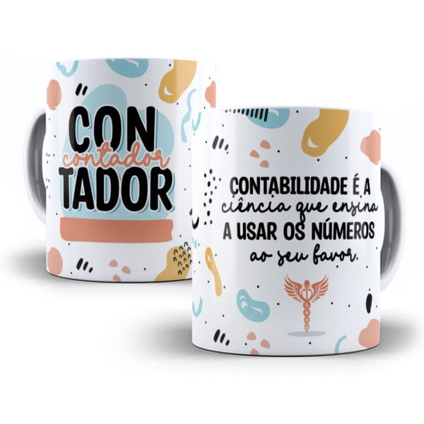 Estampa Caneca Profissões Contador(a) Contabilidade Sublimação