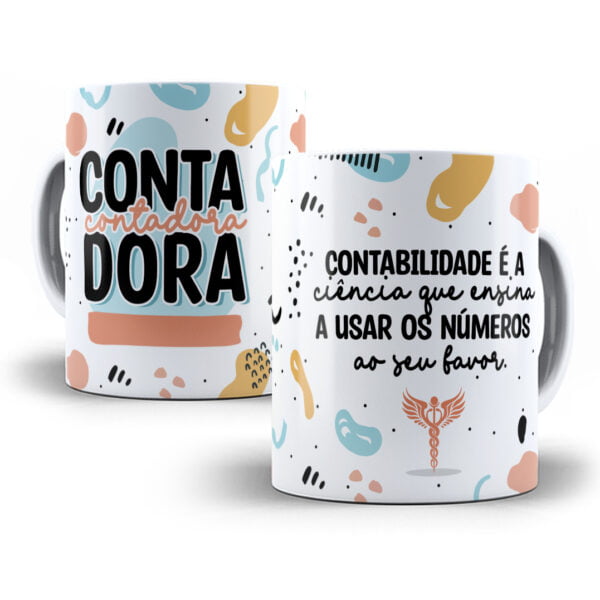 Estampa Caneca Profissões Contador(a) Contabilidade Sublimação