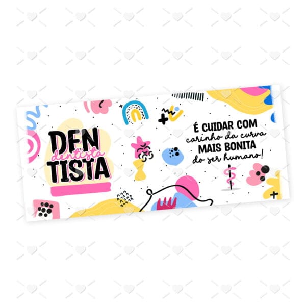 Estampa Caneca Profissões Dentista Odontologia Sublimação
