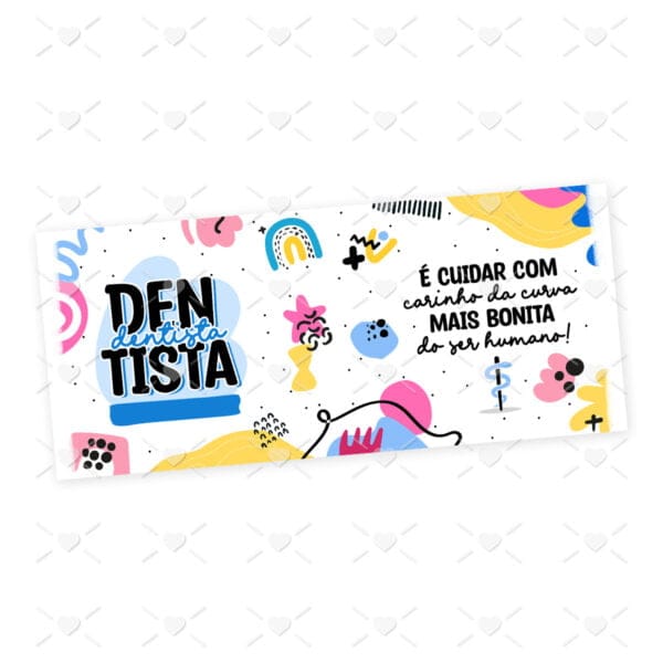 Estampa Caneca Profissões Dentista Odontologia Sublimação