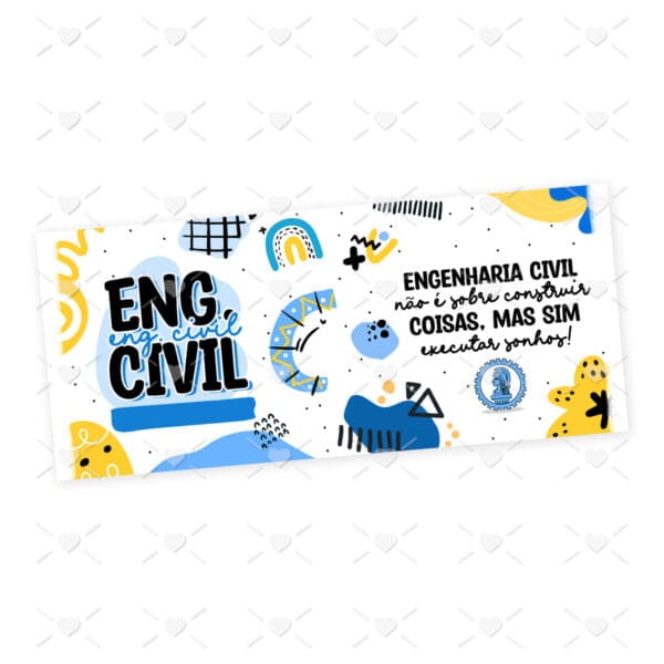 Estampa Caneca Profissões Engenheiro(a) Civil Engenharia