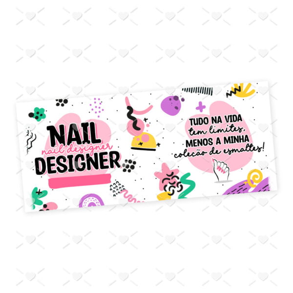 Estampa Caneca Profissões Manicure Nail Designer Unhas Color