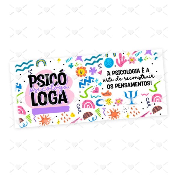 Estampa Caneca Profissões Psicólogo(a) Psicologia Sublimação