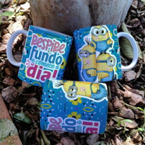 estampa digital caneca minions