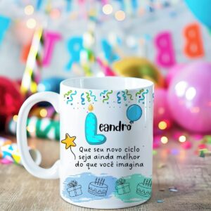 estampa para caneca alfabeto aniversario caneca