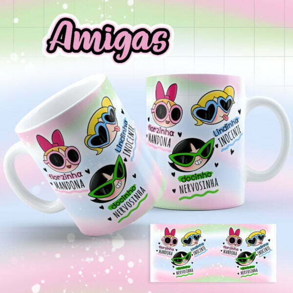 Estampas Caneca As Meninas Super Poderosas Sublimação