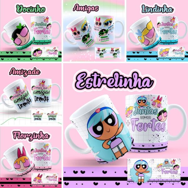 Estampas Caneca As Meninas Super Poderosas Sublimação