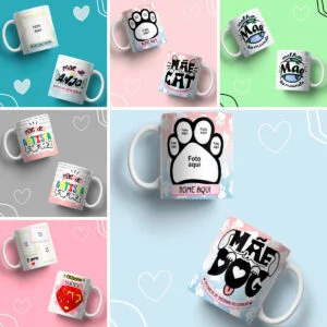 Estampas Caneca Dia das Mães Autismo Pet Cachorro Gato Png 20 Estampas Caneca Dia das Mães Autismo Pet Cachorro Gato Png