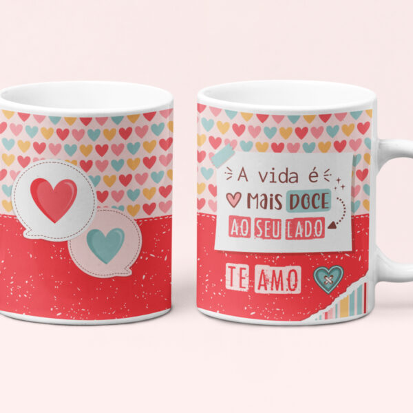 Estampas Caneca Dia dos Namorados 2024 Lindas e Românticas