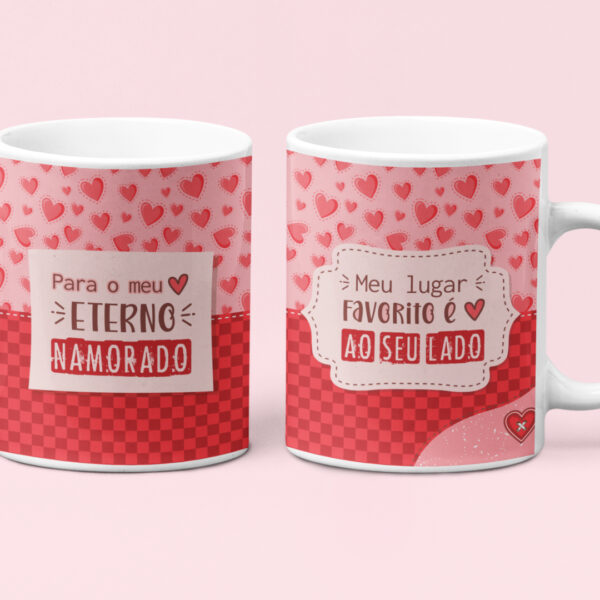 Estampas Caneca Dia dos Namorados 2024 Lindas e Românticas