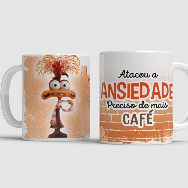 Estampas Caneca Divertida Mente 2 Frases Café e Amizade