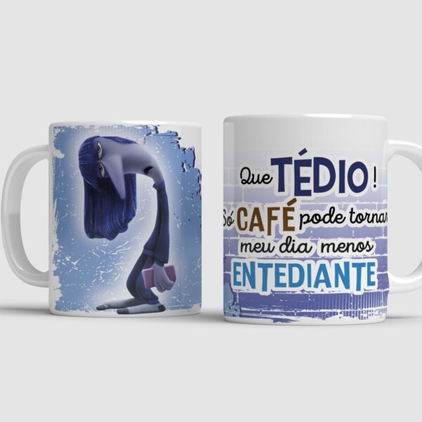 Estampas Caneca Divertida Mente 2 Frases Café e Amizade