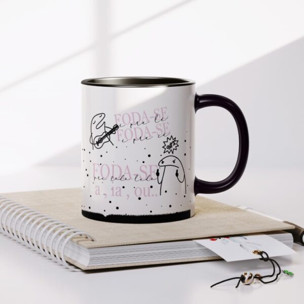 Estampas Caneca Flork Foda-se Tolerância Zero Pistola