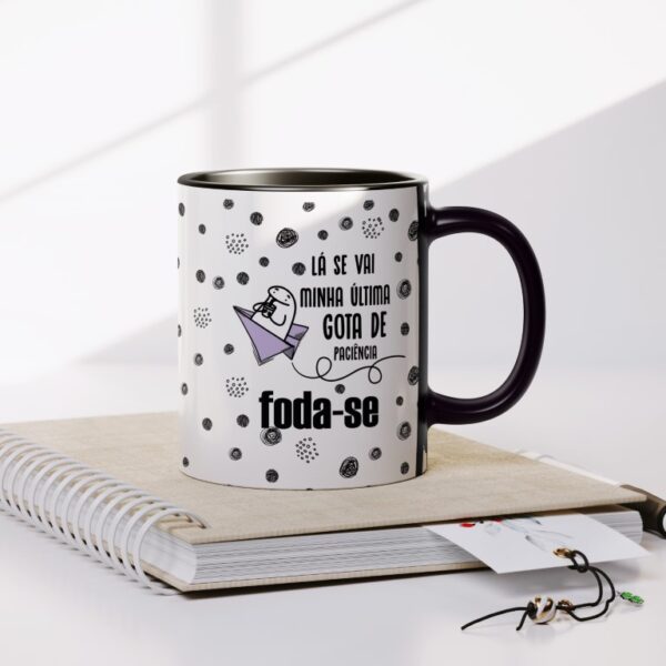 Estampas Caneca Flork Foda-se Tolerância Zero Pistola