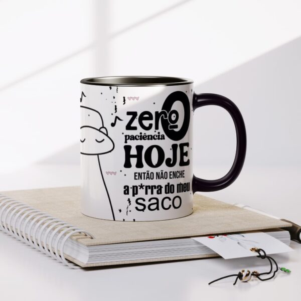 Estampas Caneca Flork Foda-se Tolerância Zero Pistola