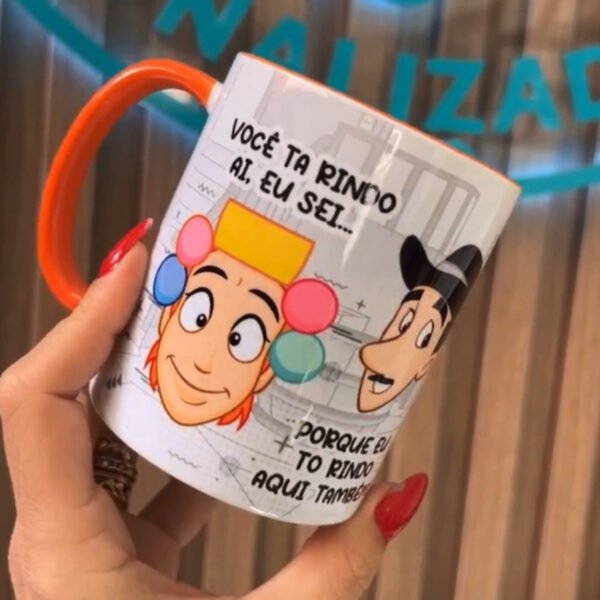 Estampas Caneca Turma do Chaves Frases Editável Em Corel