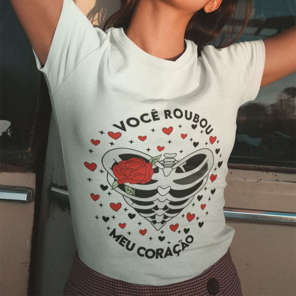 Estampas Caveiras Namorados Sublimação Caneca Camiseta Jpg