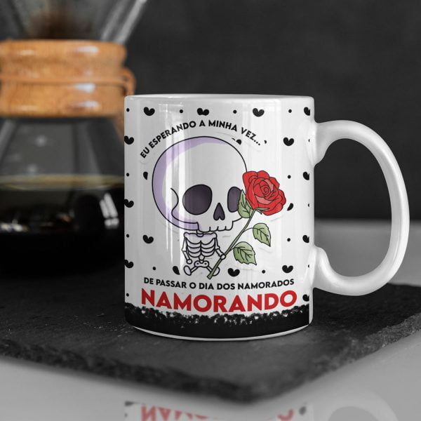 Estampas Caveiras Namorados Sublimação Caneca Camiseta Jpg