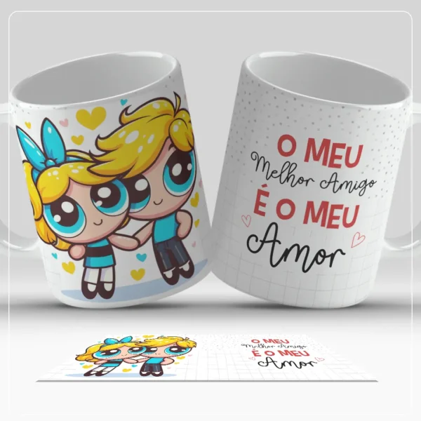 Estampas de Casais para Canecas - Dia dos Namorados